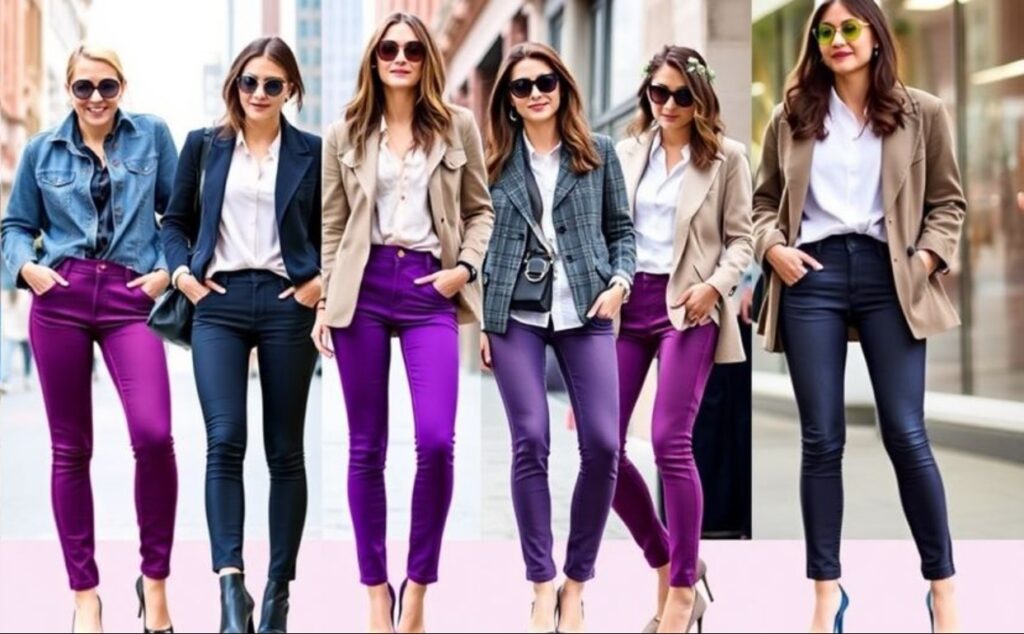 Popular Purple Jeans Styles
